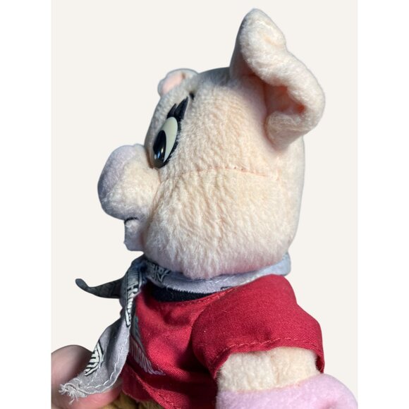 Harley-Davidson Pig Hog Plush Toy With Red Shirt & Bandana - Picture 13 of 13